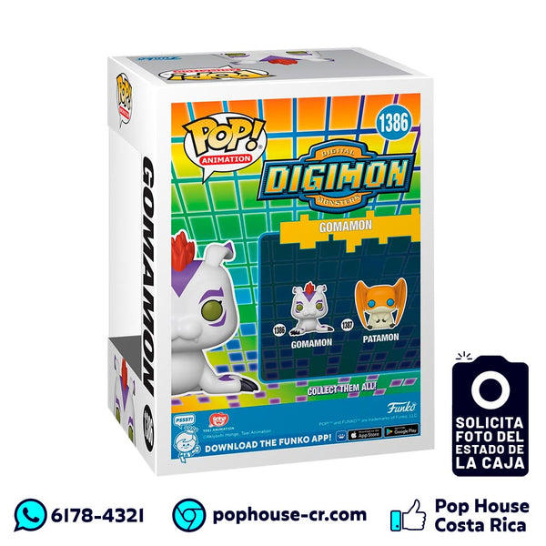 Gomamon 1386 (Digimon Anime) Funko Pop! Pop House Costa Rica