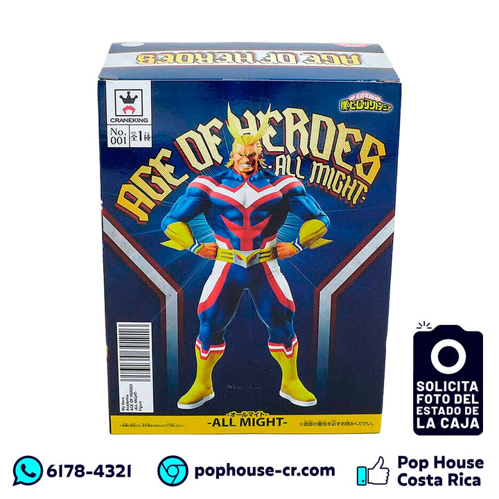Figura All Might #2900 (Banpresto Age of Heroes Ver. B - My Hero Academia) Costa Rica