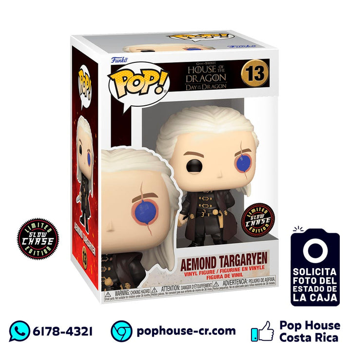 Aemond Targaryen 13 Limited Glow Chase Edition (House of the Dragon: Day of the Dragon - Game of Thrones) Funko Pop!