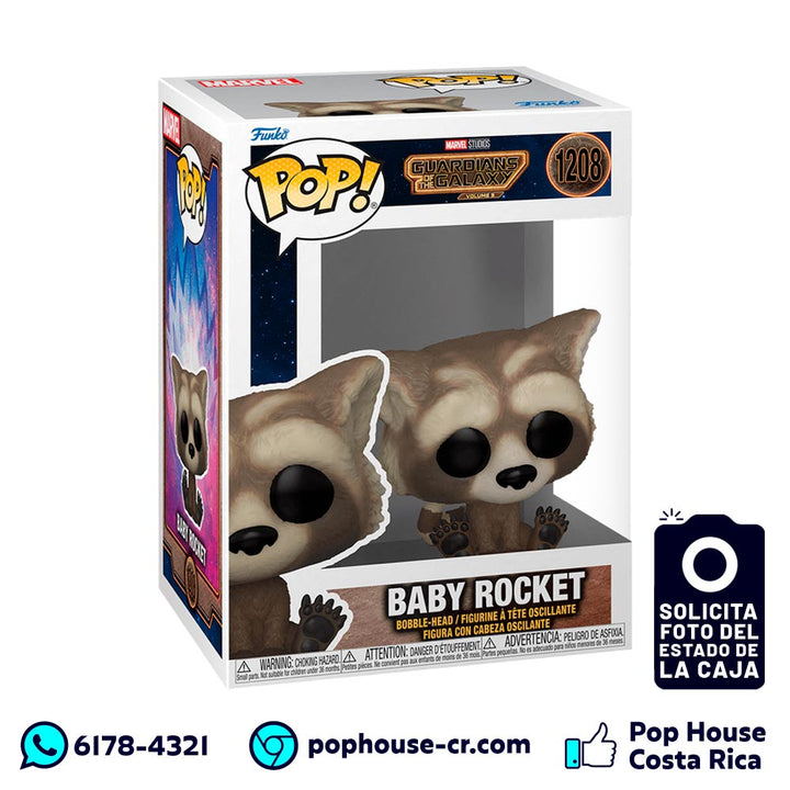 Baby Rocket 1208 (Guardians of the Galaxy Volume 3 - Marvel) Funko Pop!