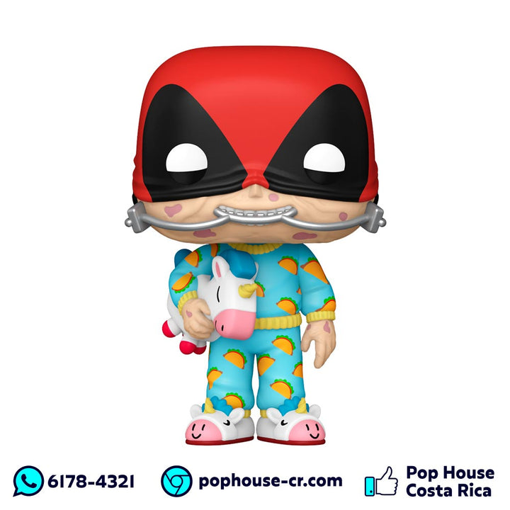 Deadpool Fiesta en Pijamas 1344 (Deadpool - Marvel) Funko Pop!