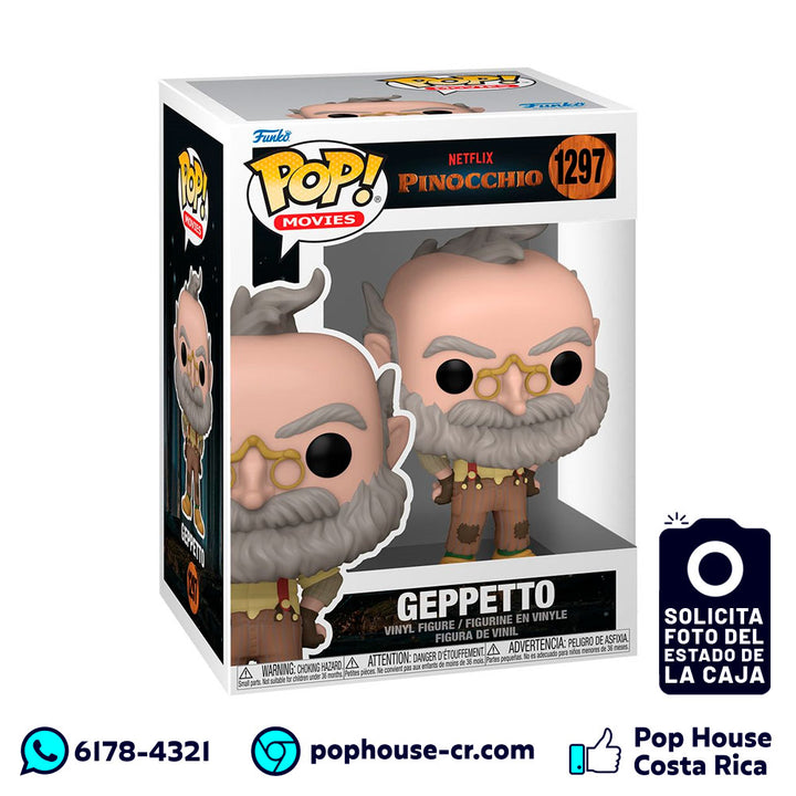 Geppetto 1297 (Pinocchio de Guillermo del Toro - Película Netflix) Funko Pop!