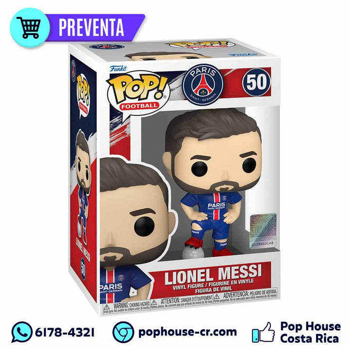 Lionel Messi 50 (Paris Saint-Germain – Fútbol) Funko Pop! Preventa