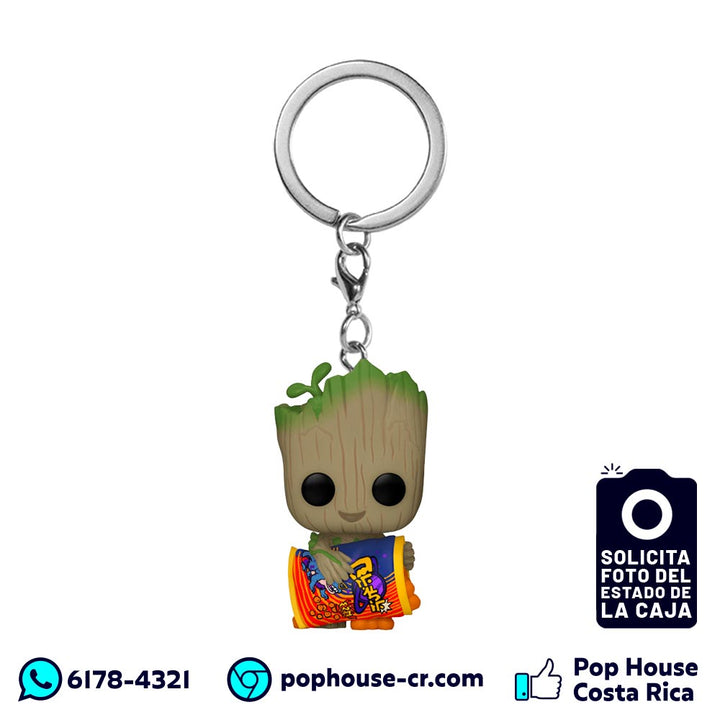 Llavero Pop! Groot with Cheese Puffs (I Am Groot - Marvel) Funko Pop!