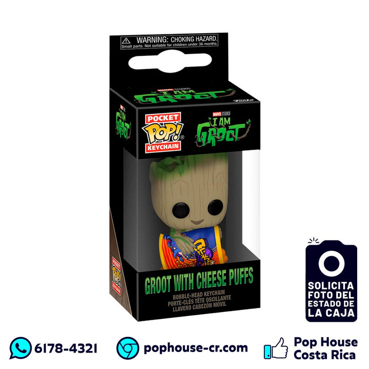 Llavero Pop! Groot with Cheese Puffs (I Am Groot - Marvel) Funko Pop!