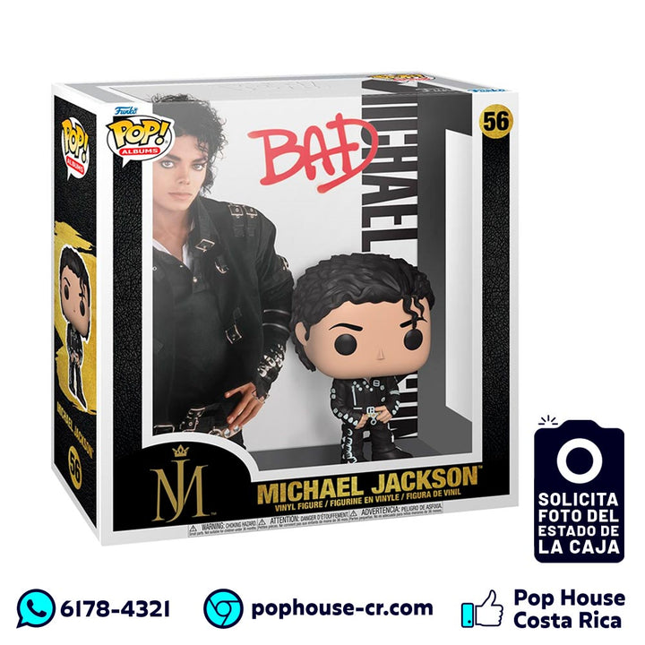 Michael Jackson Bad 56 (Album Cover - Música) Funko Pop!