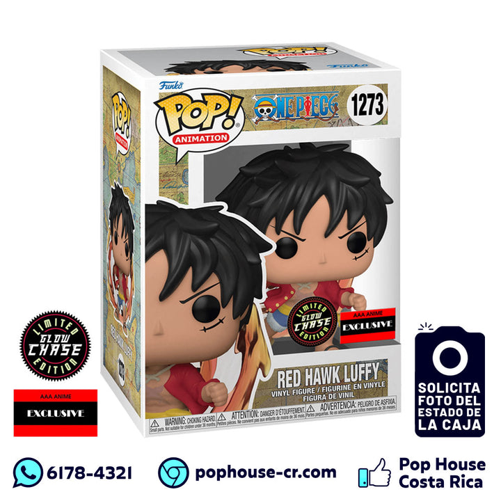 Red Hawk Luffy 1273 Limited Glow Chase Edition (AAA Anime Exclusive - One Piece) Funko Pop!