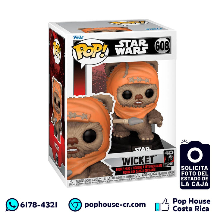Wicket 608 (Star Wars: Return of the Jedi 40th Anniversary - Pelicula) Funko Pop!