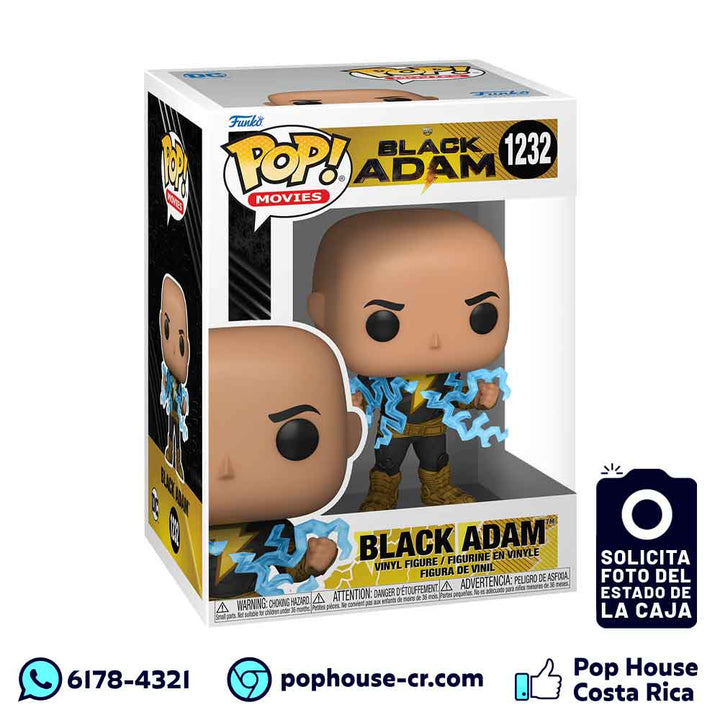 Black Adam Lightning 1232 (Black Adam – DC Comics) Funko Pop! Costa Rica