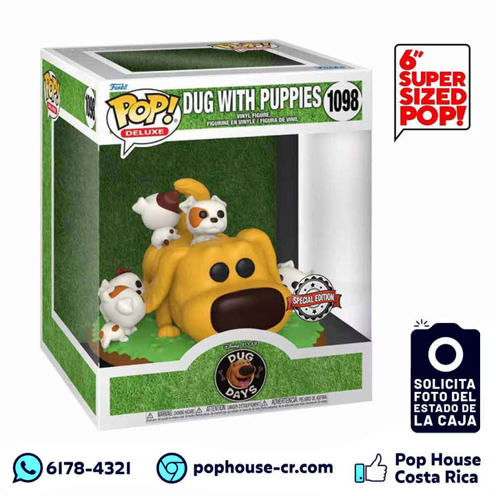 Dug with Puppies 1098 Deluxe (Special Edition – Dug Days) Funko Pop!