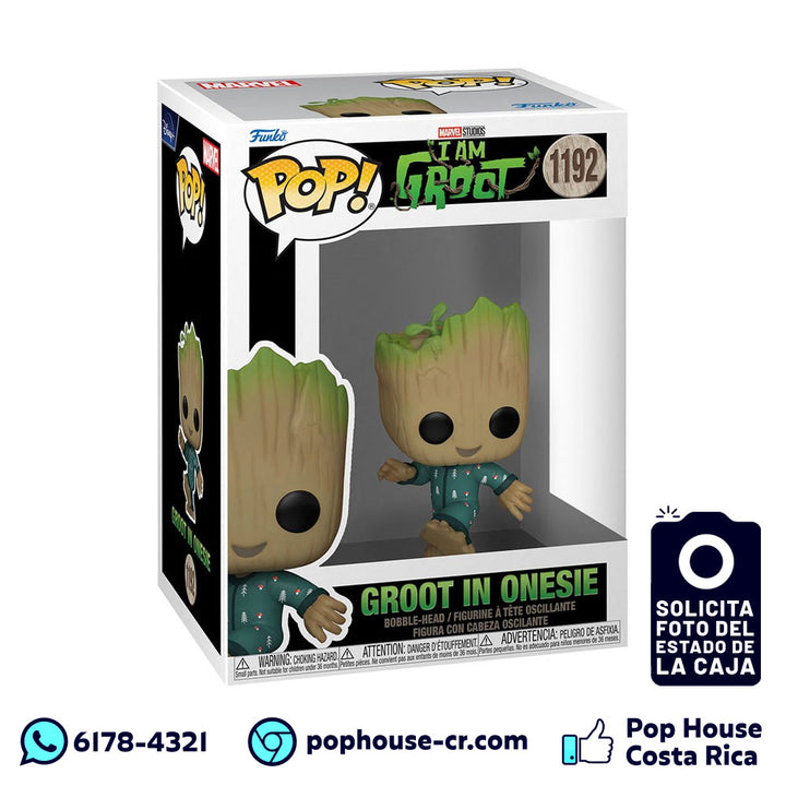 Groot in Onesie 1192 (I Am Groot - Marvel) Funko Pop!