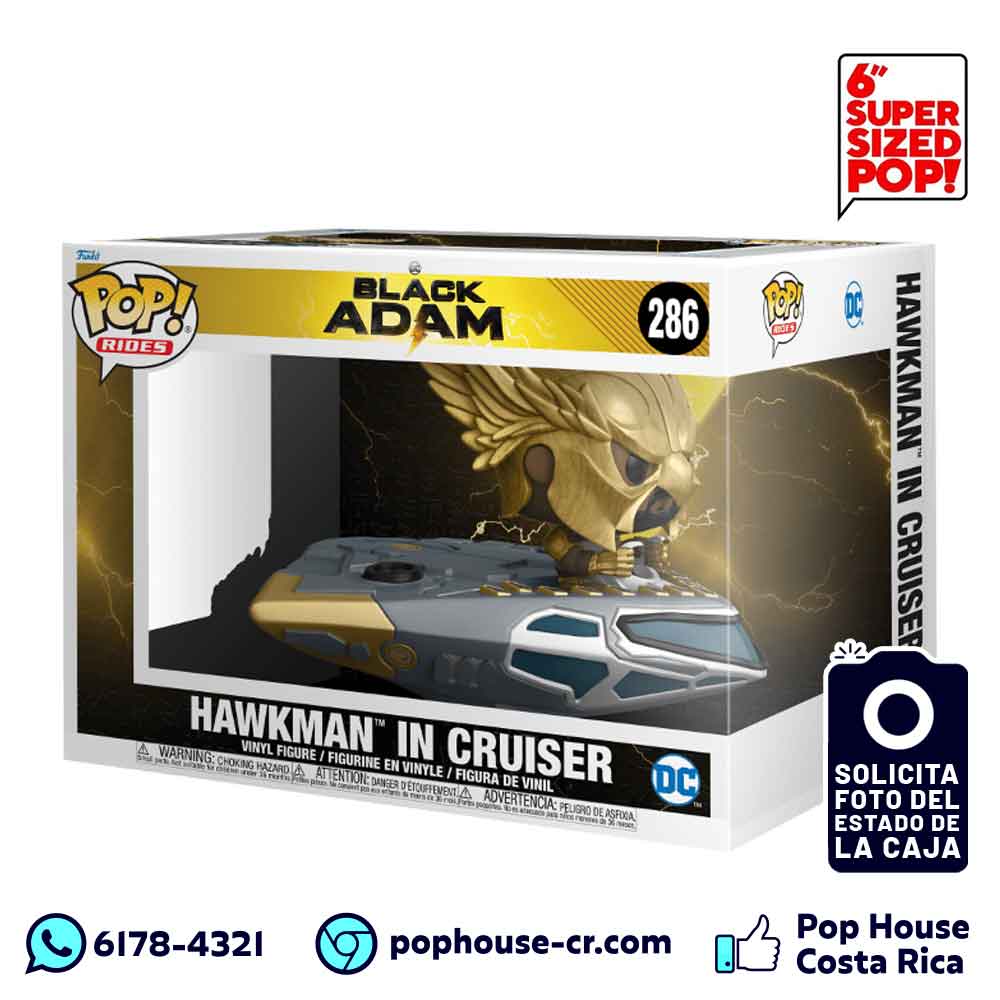 Hawkman in Cruiser 286 Deluxe 6” Pulgadas (Black Adam – DC Comics ...