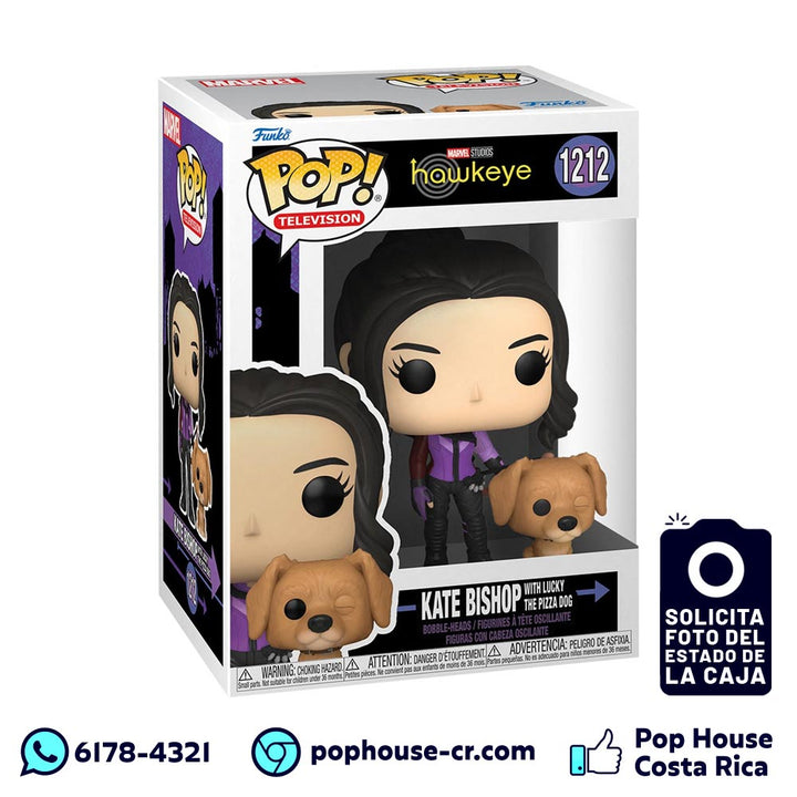 Kate Bishop con Lucky the Pizza Dog 1212 (Hawkeye – Marvel Series) Funko Pop!