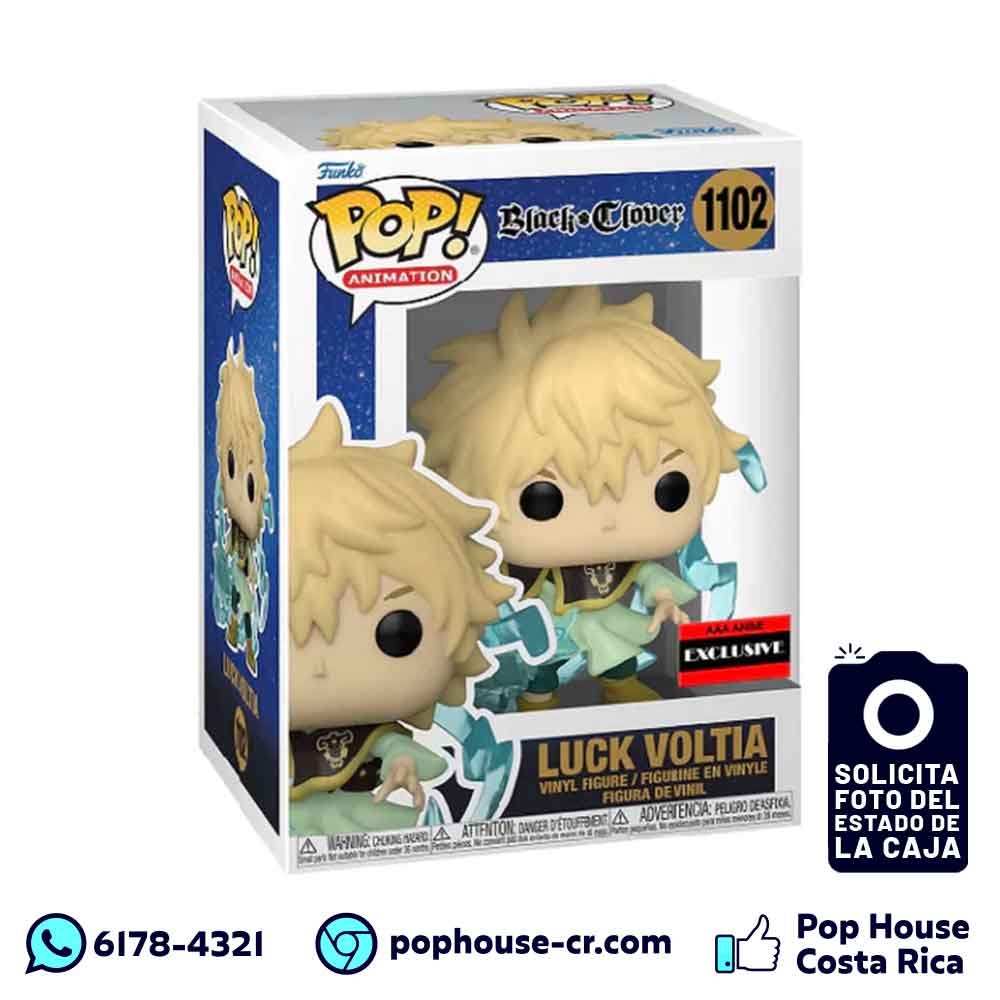 Luck Voltia 1102 (AAA Anime Exclusive - Black Clover) Funko Pop