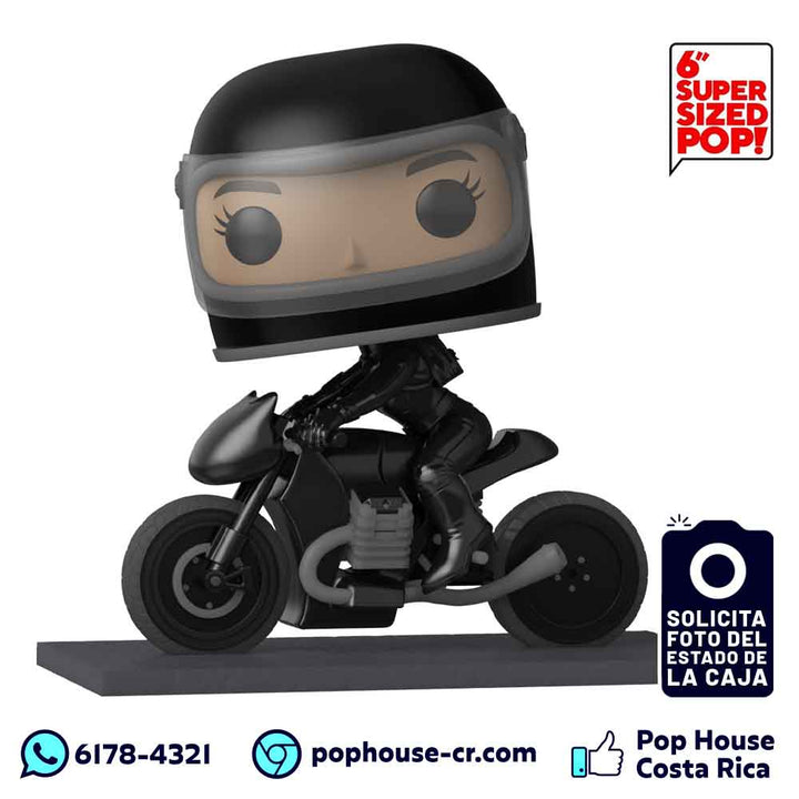 Selina Kyle on Motorcycle Rides 281 (The Batman – DC Comics Películas) Funko Pop!