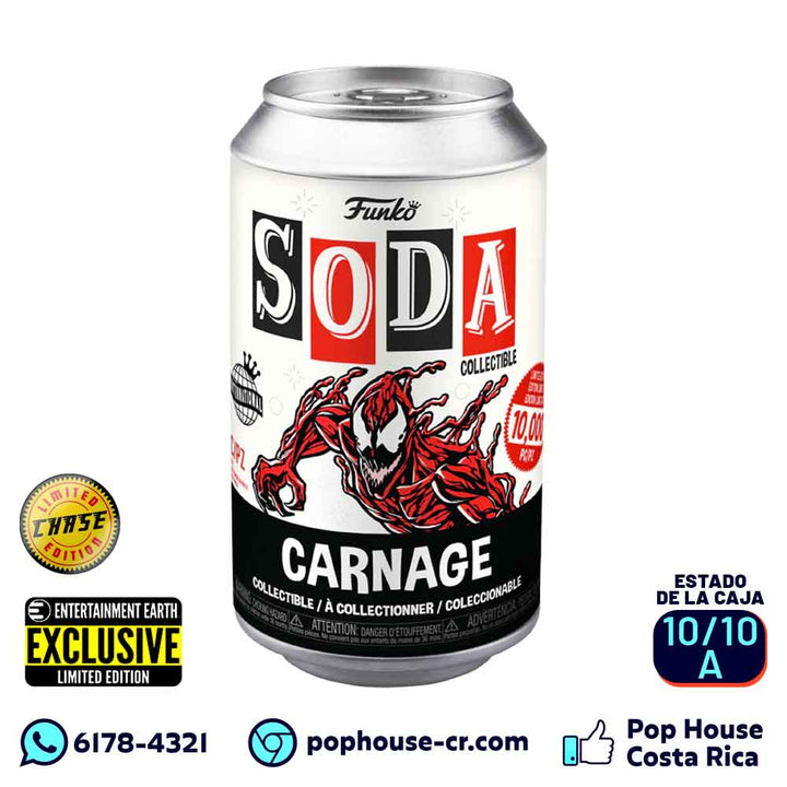 Soda Carnage Sellada Oportunidad de Chase (Exclusivo Entertainment Earth – Marvel) Funko Pop!