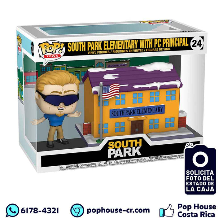 South Park Elementary with PC Principal 24 (Town de 6" Pulgadas - South Park) Funko Pop!