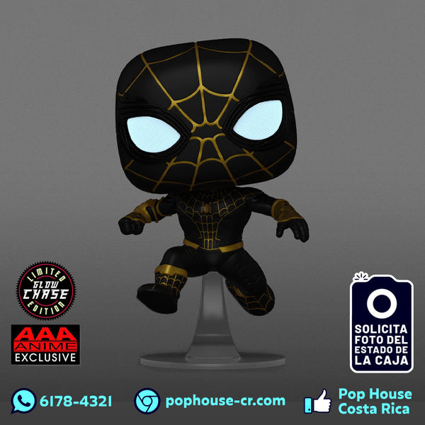 Spider-Man Black Suit 1073 Chase Glow in the Dark Edition (AAA Anime Exclusive - Marvel) Funko Pop!