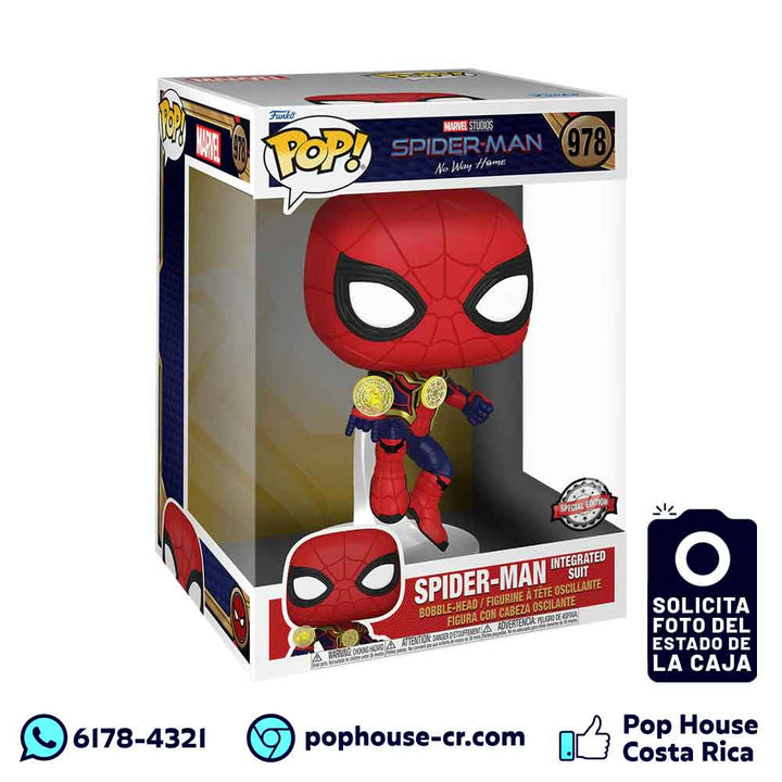 Spider-Man Integrated Suit 978 de 10" Pulgadas (Special Edition - Spider-Man No Way Home) Funko Pop!